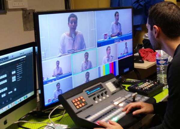 R&eacute;gie vid&eacute;o lors d'une captation de conf&eacute;rence